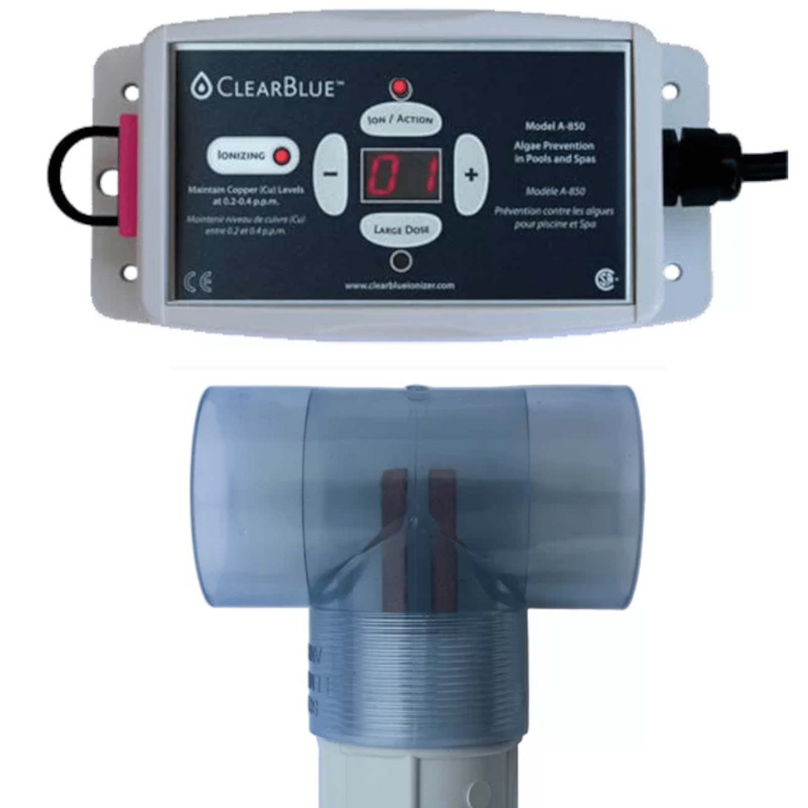ClearBlue Ionizer for Pools – A-850