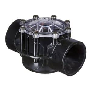 Pool Plumbing from Jandy 180 Degree straight check valve 1.5 inches to 2 inches