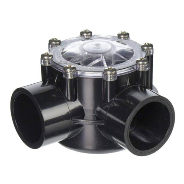 Pool Plumbing from Jandy 90 Degree check valve 1.5 inches to 2 inches