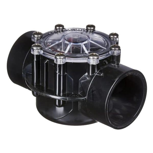 Pool Plumbing from Jandy 180 Degree straight check valve 2 inches to 2.5 inches