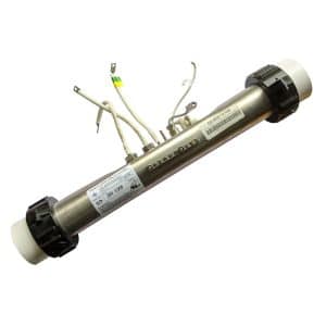 Gecko 5.5kW spa heater assembly with 2‑inch unions, compatible with S‑Class and in.y spa packs