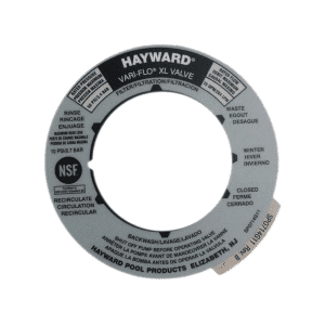 Hayward valve position label for sand filters